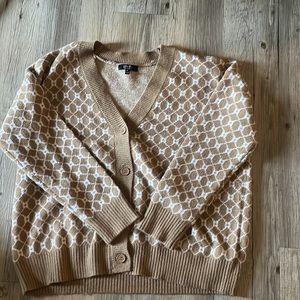 cardigan tan brown